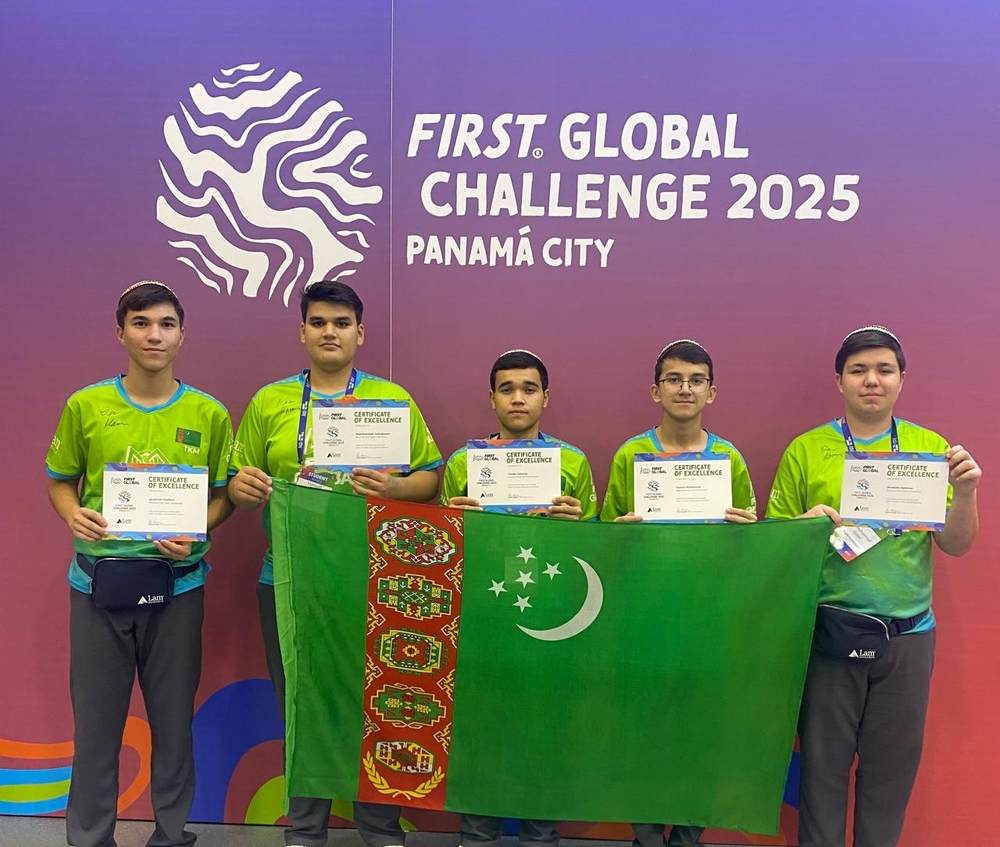 Okuwçylaryň hal­ka­ra bäs­le­şi­gin­de ga­za­nan üs­tün­li­gi