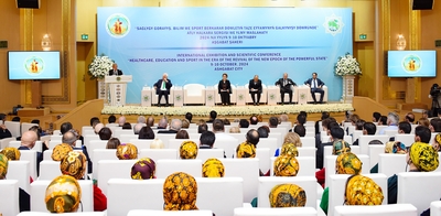 «Saglygy goraýyş, bilim we sport Berkarar döwletiň täze eýýamynyň Galkynyşy döwründe» atly halkara forum — 09-10.10.2024.