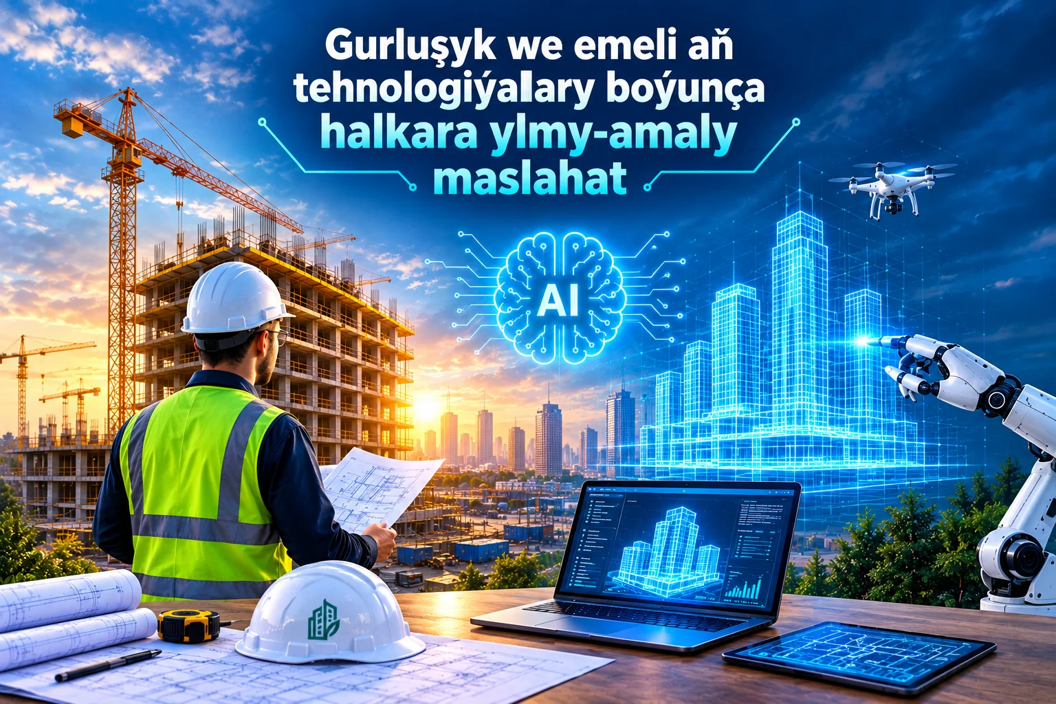 Gurluşyk we emeli aň tehnologiýalary boýunça halkara ylmy-amaly maslahatlar geçiriler