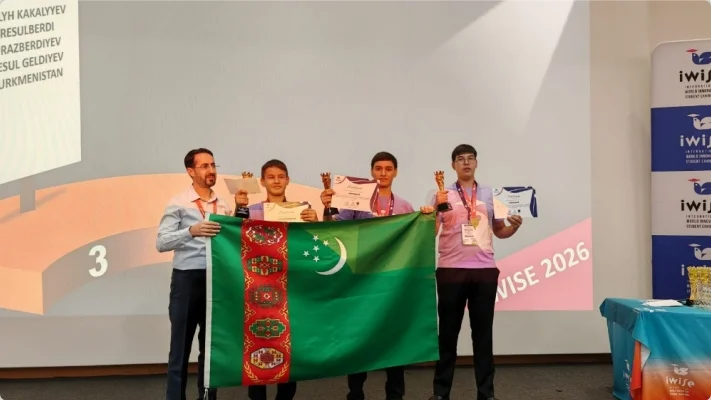 “IWISE Global Final London 2026” halkara bäsleşiginde Türkmenistanyň mekdep okuwçylary uly üstünlik gazandylar