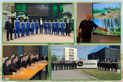 Türkmen talyplary Germaniýada we Niderlandlarda «John Deere» kompaniýasynyň kärhanalarynda önümçilik tejribesini geçdiler