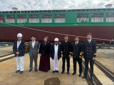 2025-nji ýyly Noýabr aýynyň 4-ne Şanly wakalaryň biri hem, Türkmenistan Döwletimizde ilkinji gurulan “Gadamly” atly gämisiniň deňiz suwuna düşürmek dabarasy geçirildi